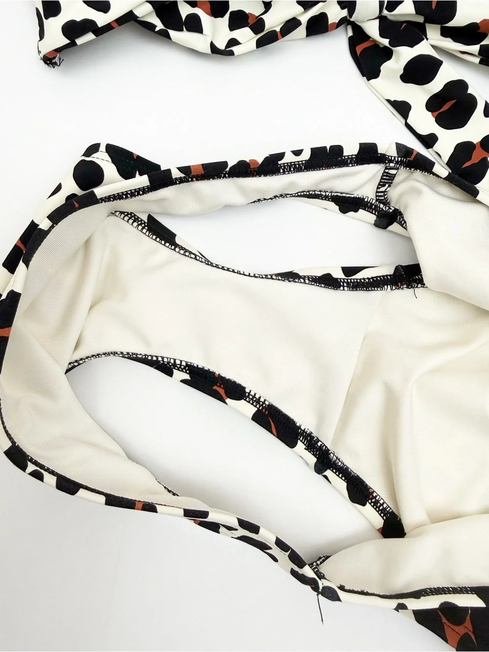 Kate Spade Leopard Animal Print Bikini Set Halter Top Bottoms Two(2) Piece Swim